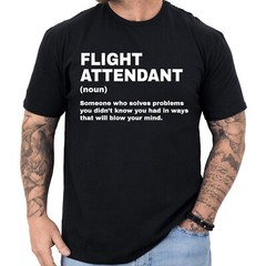 Flight Attendant Definition T-shirt Funny Gifts Profession Shirt Men & Women