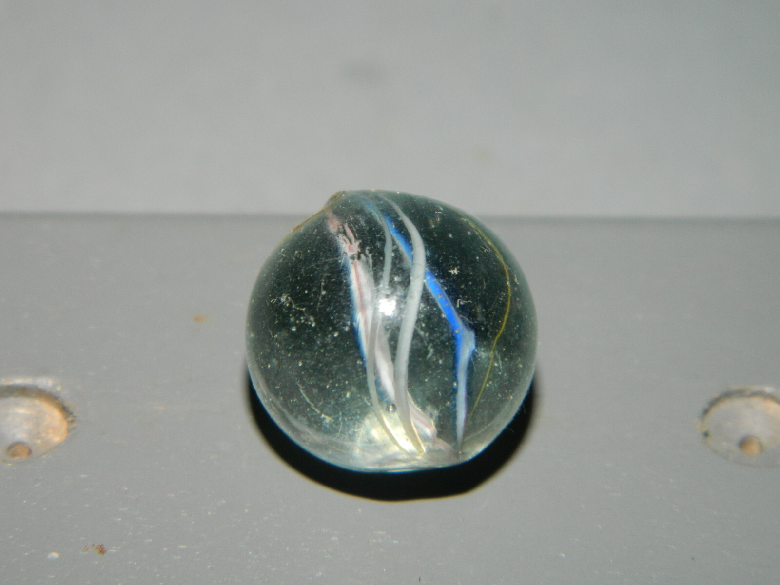 Antique German Razor Thin Swirl Marble – with Pontails 9/16″    N3