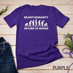 Reject Humanity Return To Monke Funny Meme Monkey Evolution Unisex T-shirt