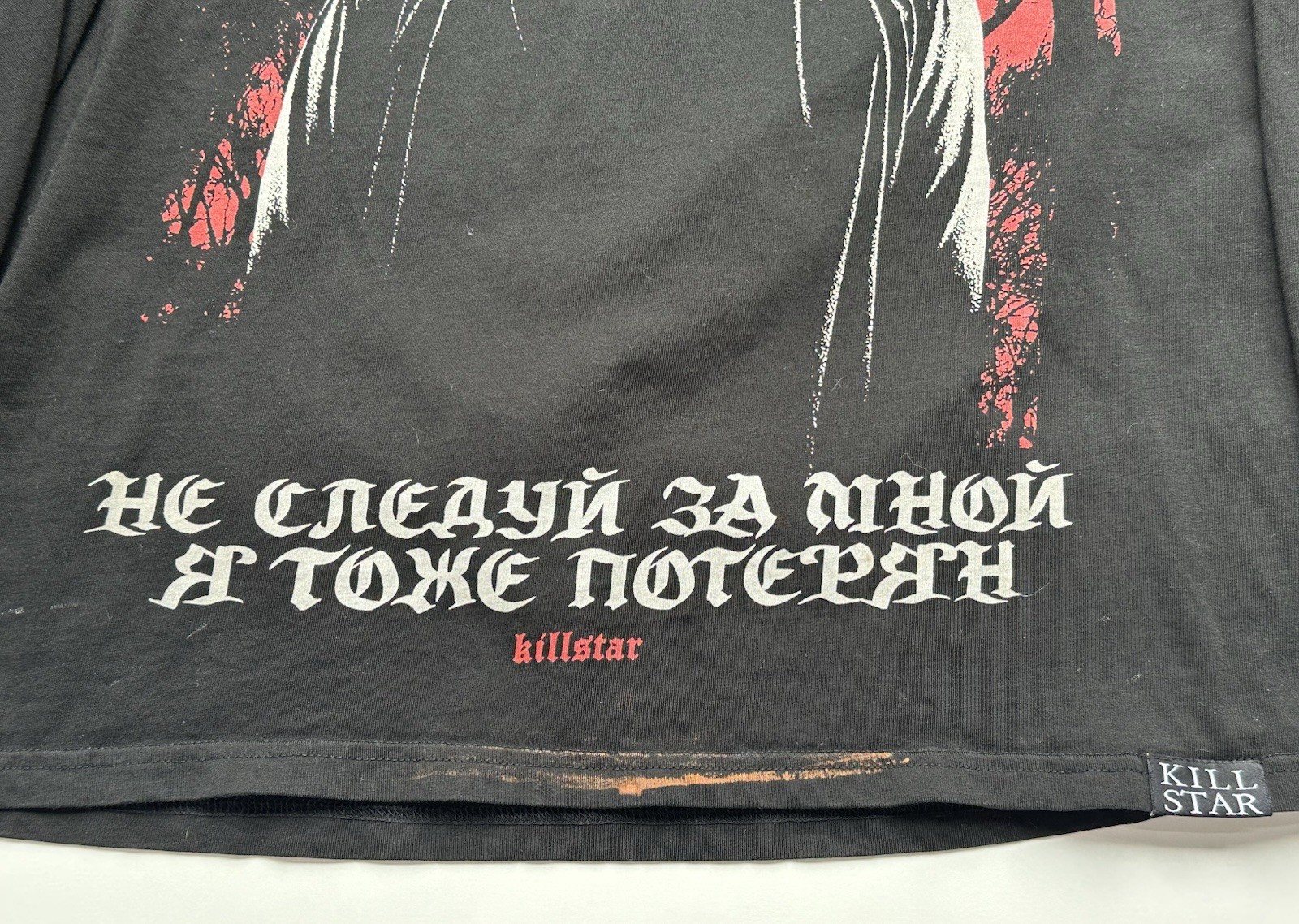 Killstar Dearly Departed Long Sleeve Black Grim Reaper T-Shirt unisex XL gallery