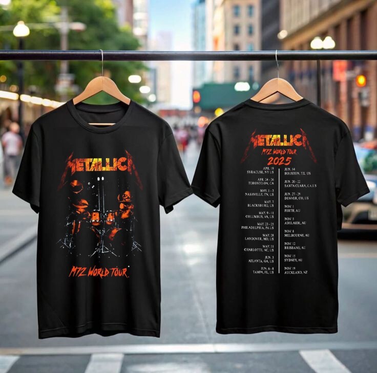 HOT! Metallica M72 North American Tour 2025 T-Shirt, Gift for Fan Metallica Band gallery
