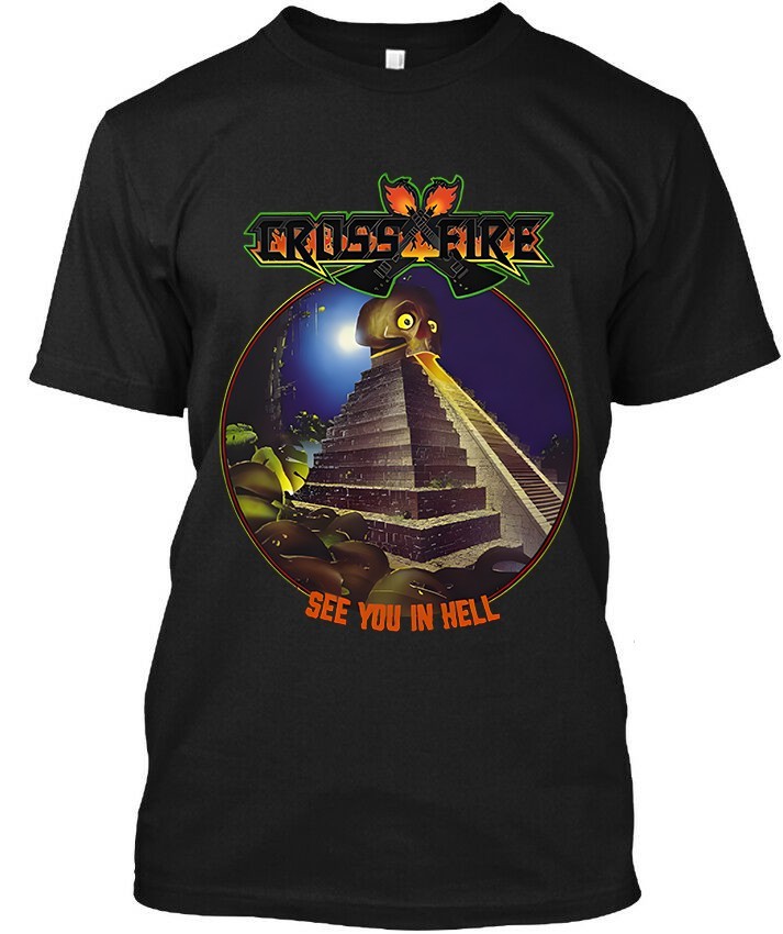 Limited New List Crossfire See You in Hell Belgium Heavy Speed Art T-Shirt S-4XL