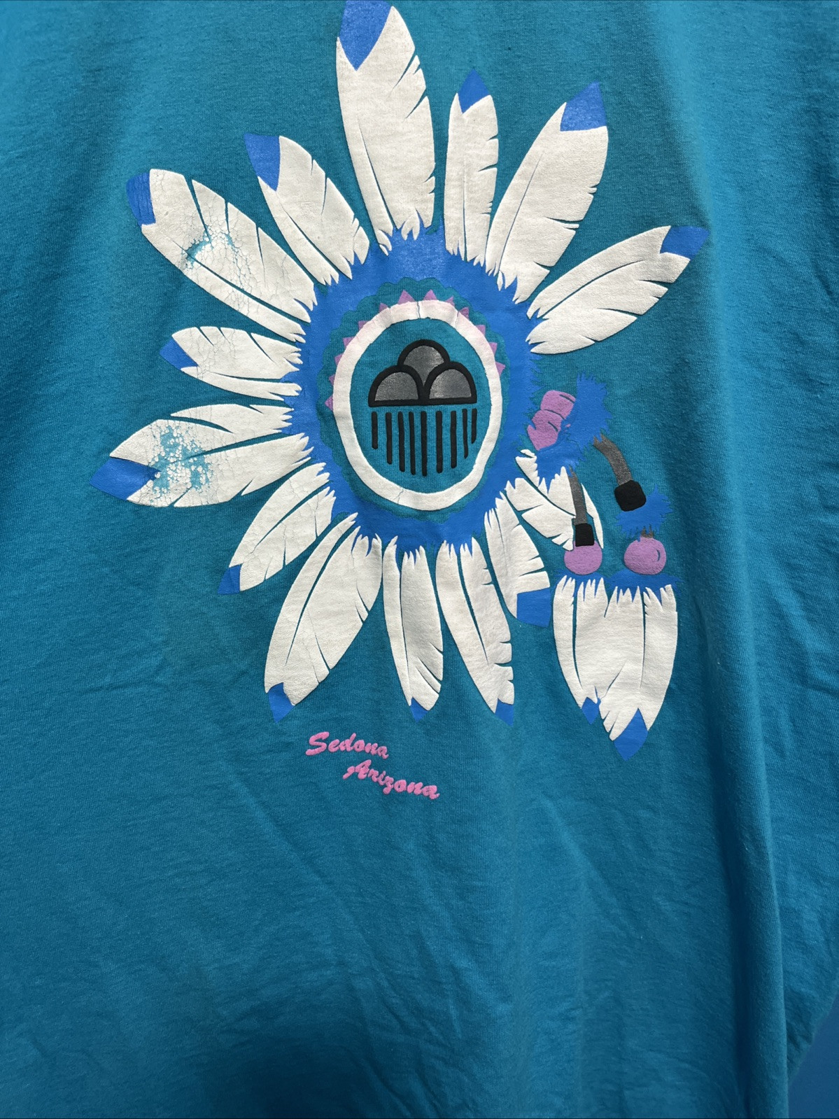 VTG Sedona Arizona Native Art Single Stitch Mens Tshirt Sz XL gallery
