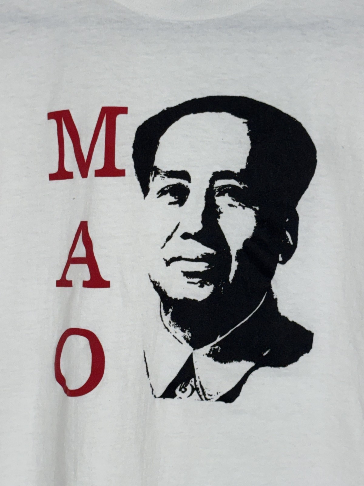 Vintage 90’s Mao Zedong China T-Shirt Size M One Washed & No Worn Jerzees USA gallery