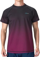 Men’s UPF 50+ Quick Dry Rash Guard Swim Shirt for Beach Fishing Outdoor Sports