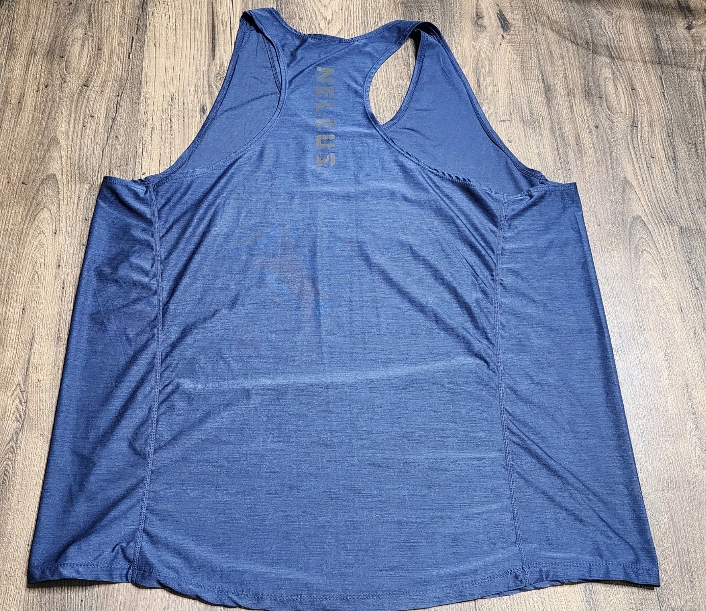 Mens 2XL Neleus Dry Fit Logo Muscle Stringer Tank Top Gym Workout Exercise Navy gallery