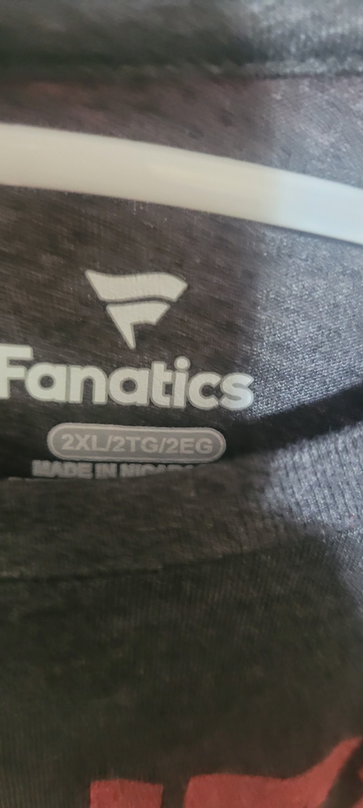 Fanatics Men's Gray College Graphic Print T-Shirt 2XL Crew Neck Short Sleeve gallery