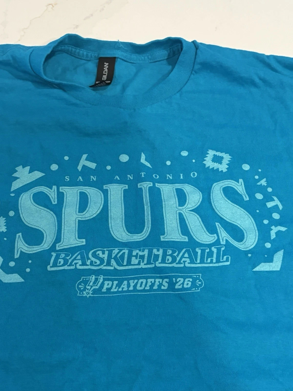 Spurs 2026 NBA Playoffs Semi Fiesta SGA 5/4/26 Shirt XL Round 2 Game 1 gallery