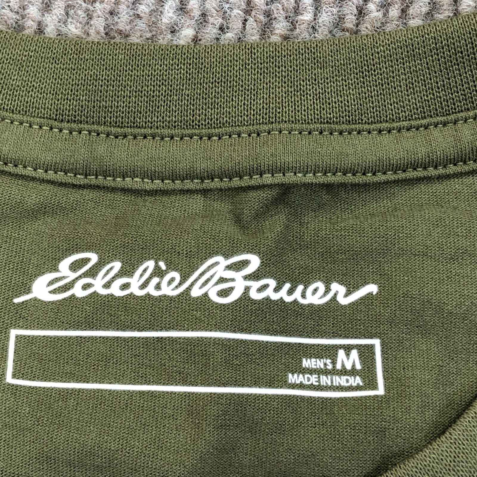 Eddie Bauer Shirt Mens Medium Green Sport Shop Seattle Logo Graphic Tee Tagless gallery