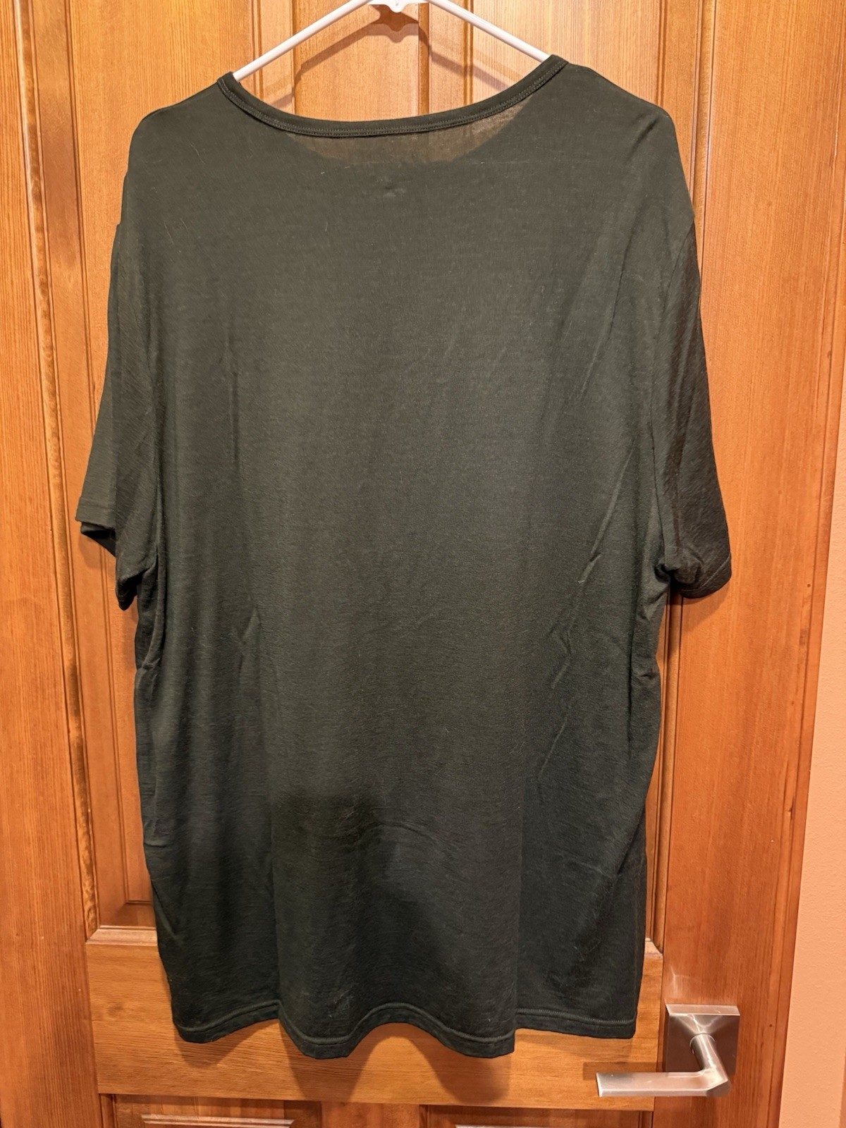 NEW! Unbound Merino Men's XXL 2X 2XL Forest Green Crew T-Shirt Wool Short Sleeve gallery
