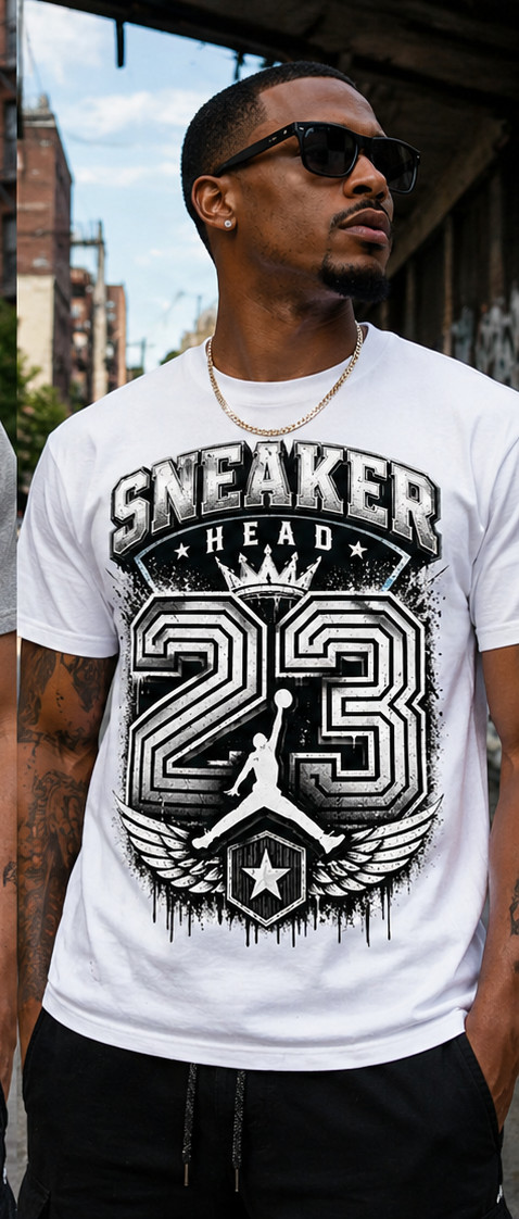 Mens Big & Tall Sneakerhead 23 Graphic Tee Shirt Streetwear for J6 Cap & Gown T gallery