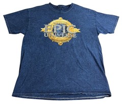 Epic Universe Universal Studios Navy Blue T-shirt Adult Unisex Size X-Large XL