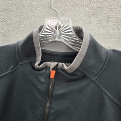 Under Armour Men Shirt Large Black Logo All Season Gear 1/4 Zip Fitted