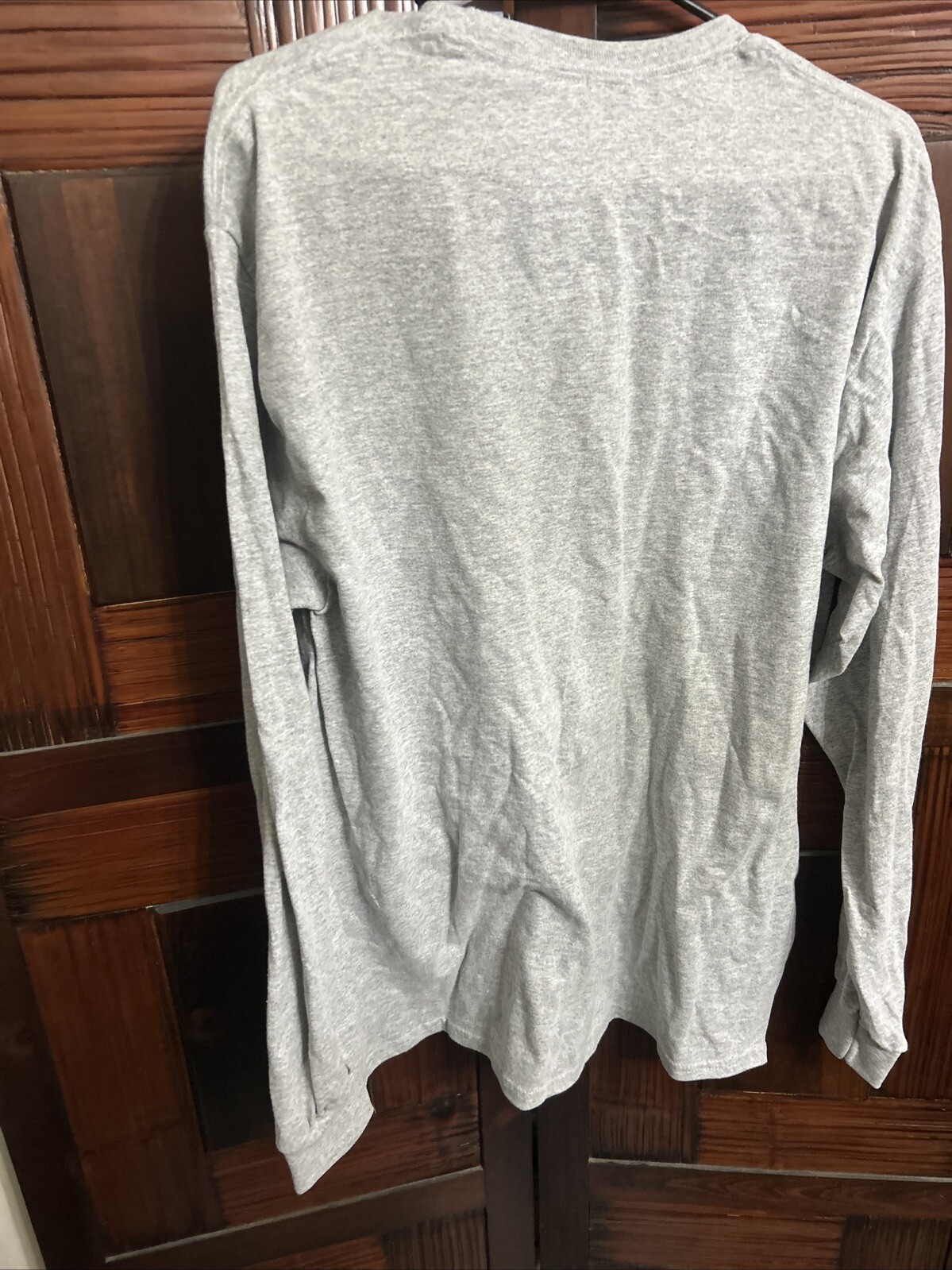 Gildan G540 Men's Heavy Cotton Preshrunk T Shirt Long Sleeve Cash Gray Large gallery