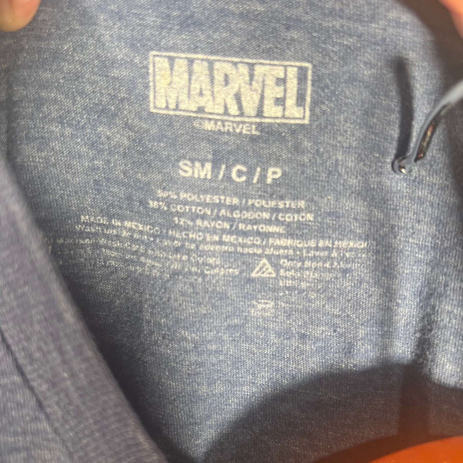 Marvel T-Shirt Mens Small Deadpool Riding Unicorn Rainbow Blue Heather Graphic gallery