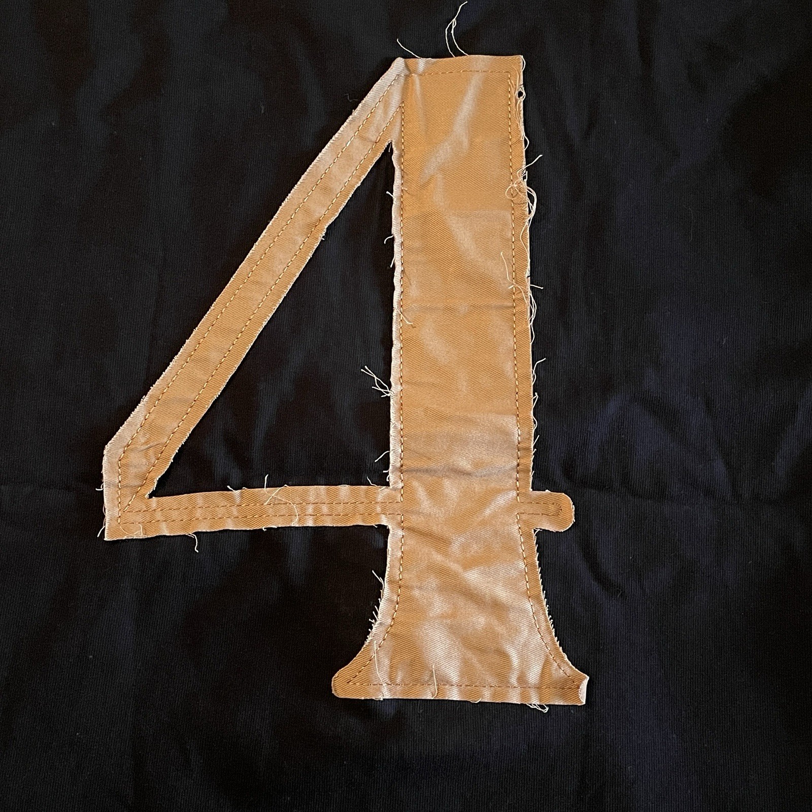 4ngels Four Angels Denim V Neck T-Shirt Streetwear Handmade Large Brown & Black gallery