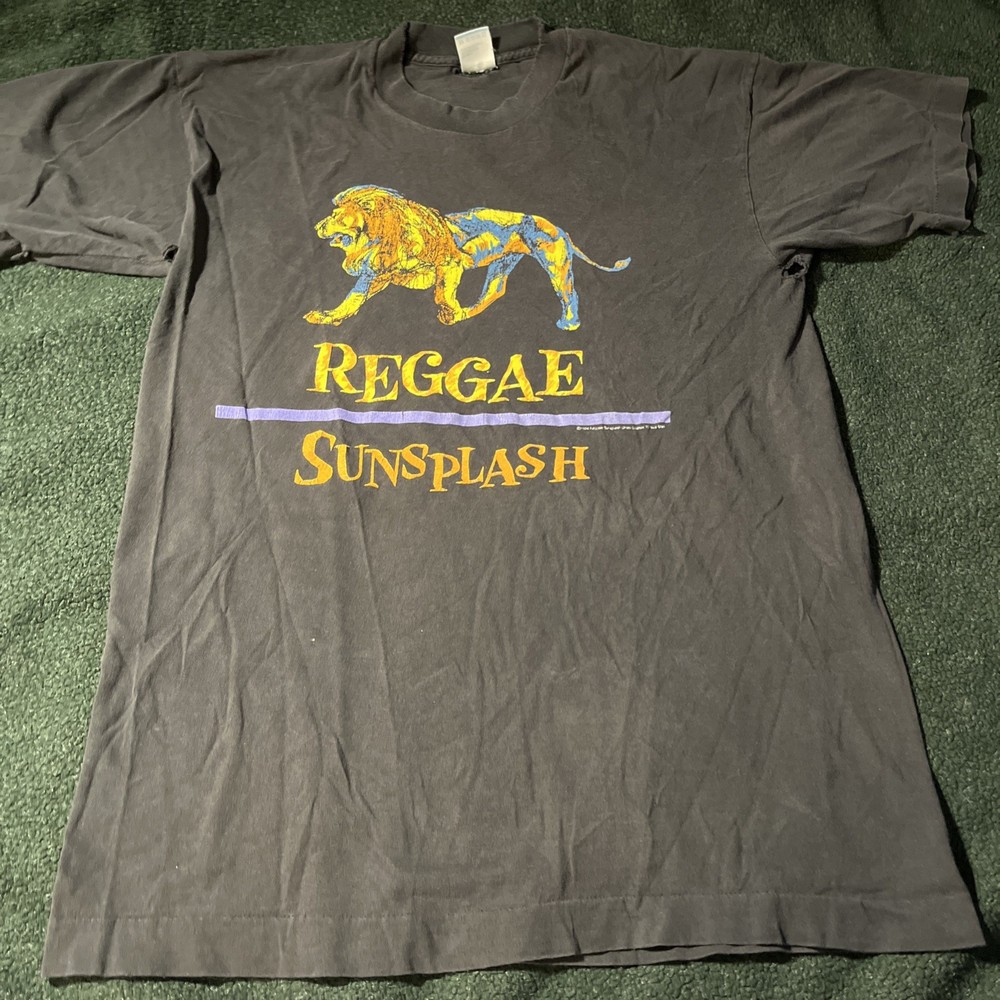 Vintage 90’s Reggae SunSplash tee shirt L maxi priest steel pluse distressed