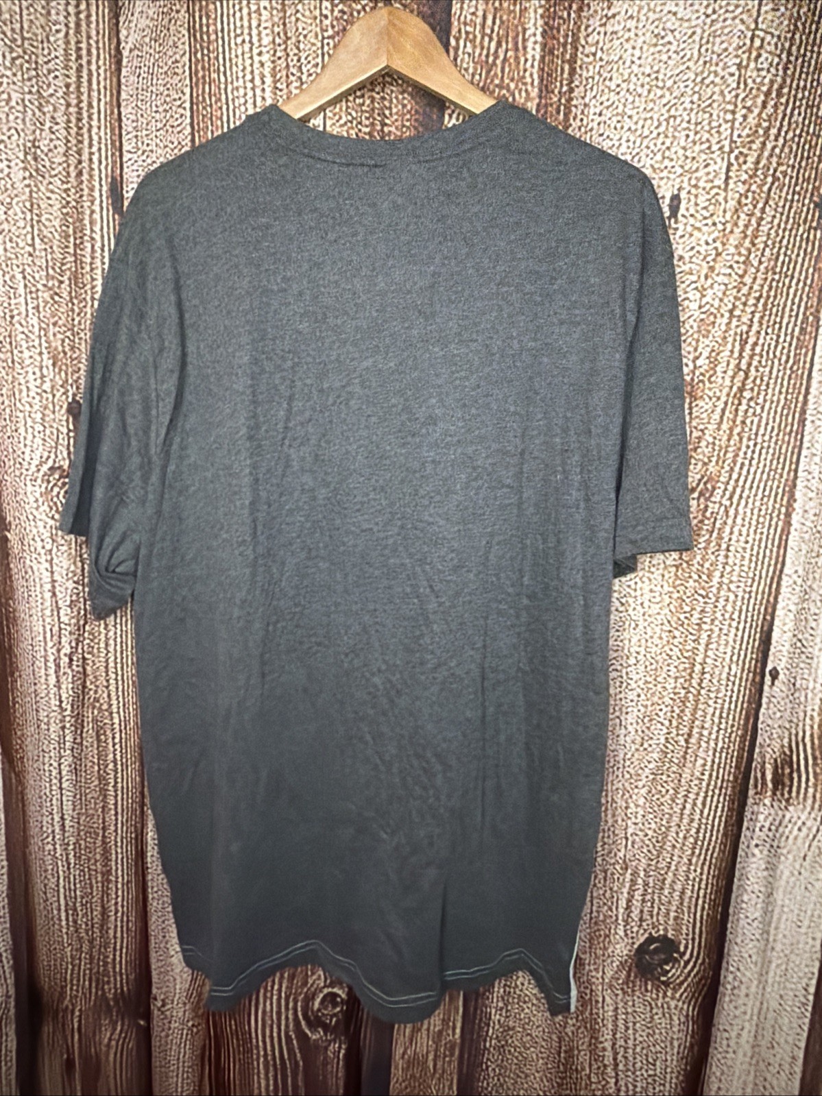 Hurley Men's T-Shirt Charcoal Gray Short Sleeve One Pocket Blocked Size XXL gallery