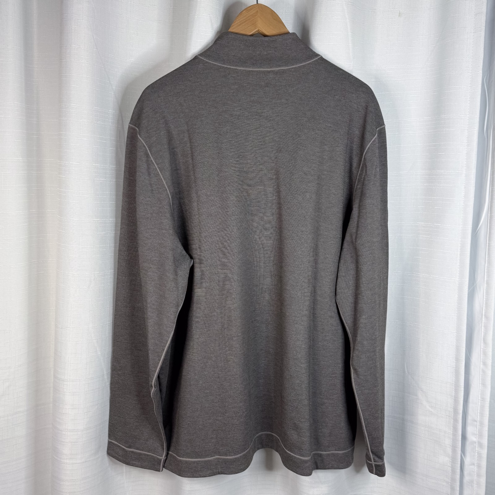 JOHNSTON & MURPHY XC4 Reversible 1/4 Zip Extreme Comfort Brown Tan Men's XXL gallery