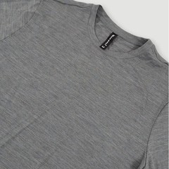 Merino protecT Wool Base Layer T Shirt Mens Medium Gray Casual Lightweight