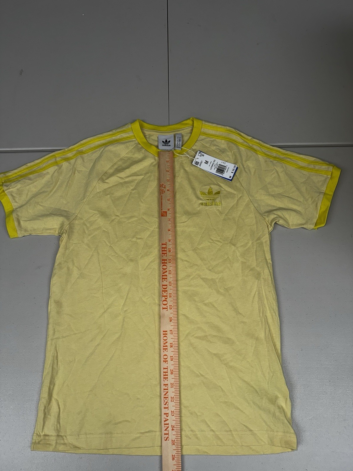 ADIDAS 3-Stripes California Tee Originals Powder Yellow JN7021 Pick Size NWT gallery