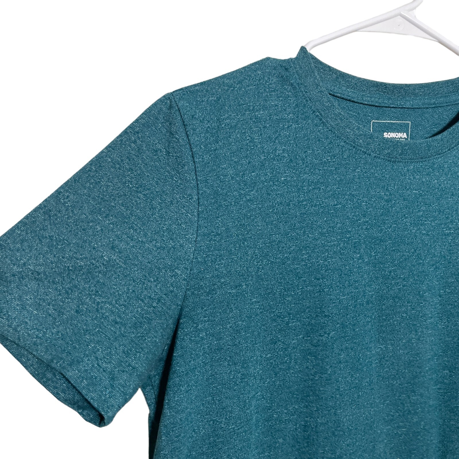 Sonoma T-Shirt Men's Small Blue Heather Short Sleeve Crew Neck Tee Cotton Top gallery
