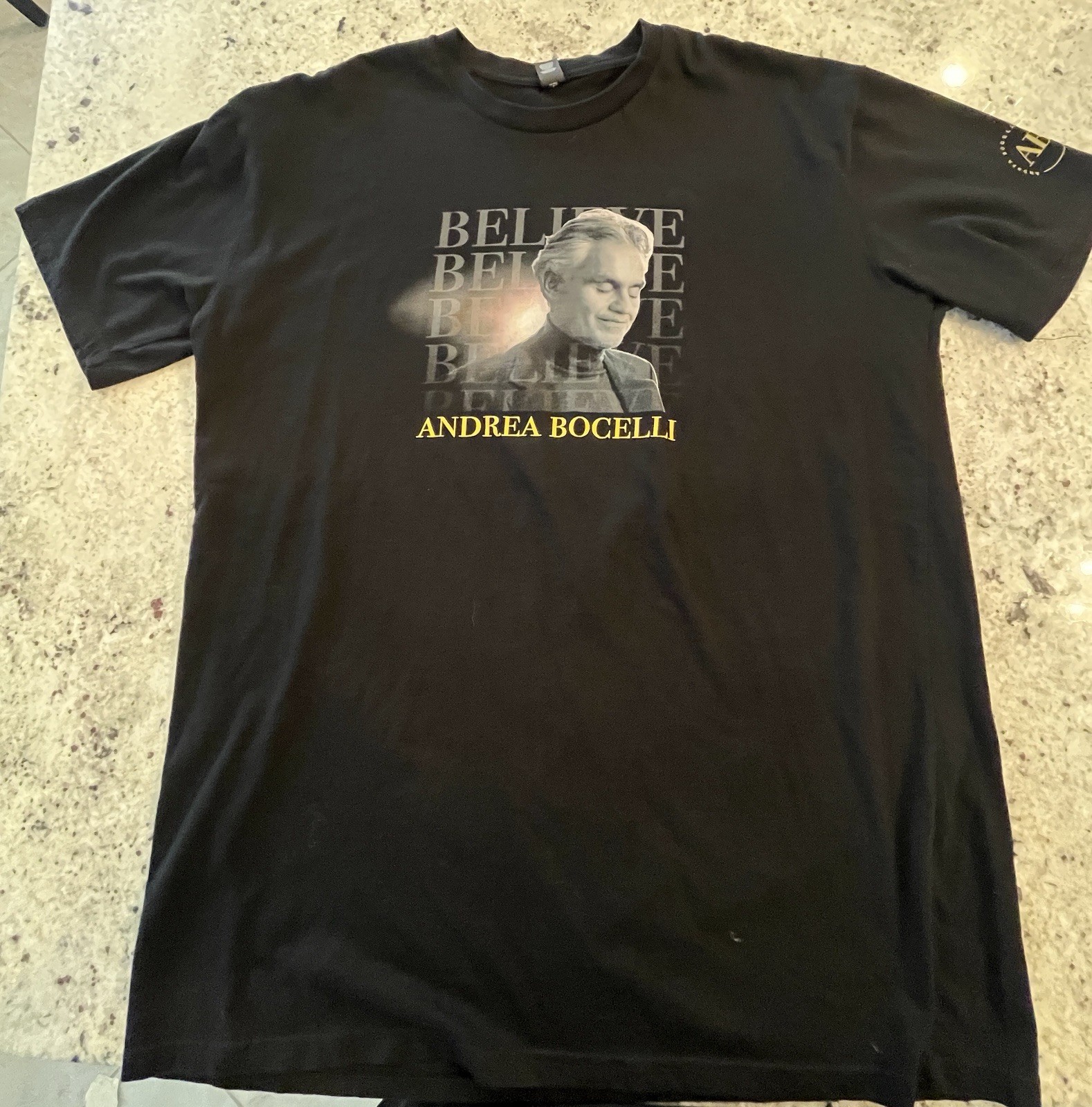 Andrea Bocelli Believe Tour 2021 T Shirt Men’s Xl