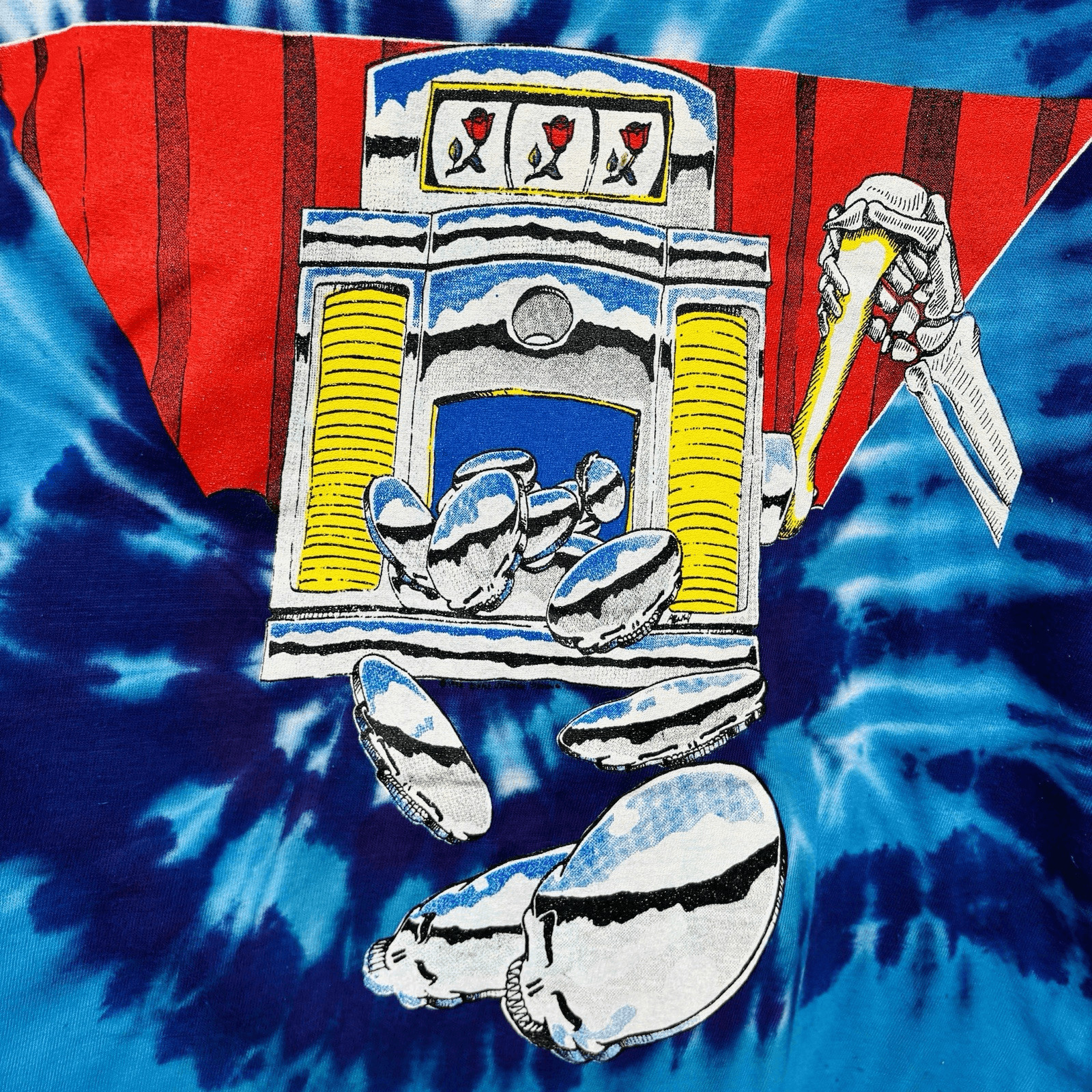New Unworn Vtg Grateful Dead Las Vegas Band T Shirt Ripple Junction 90s Tie Dye gallery