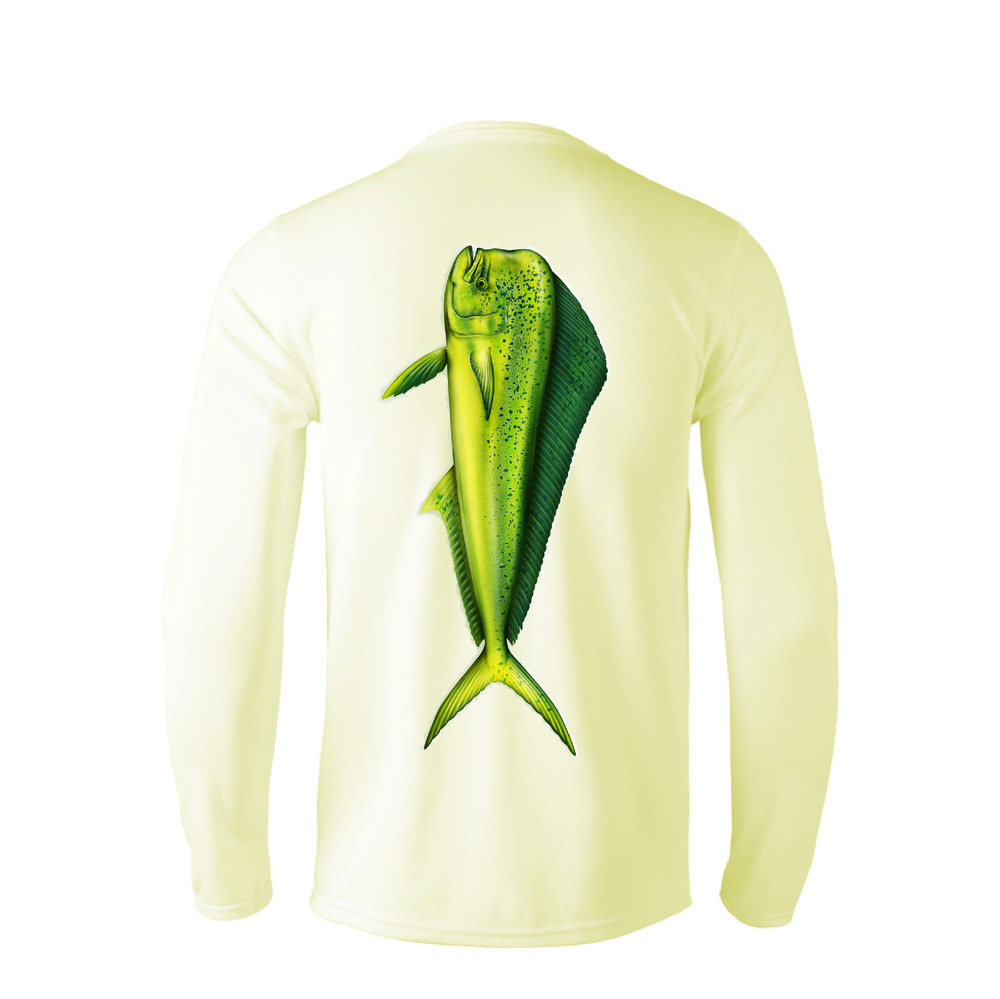 Performance Fishing Shirt UPF Moisture Long Sleeve Microfiber Mahi