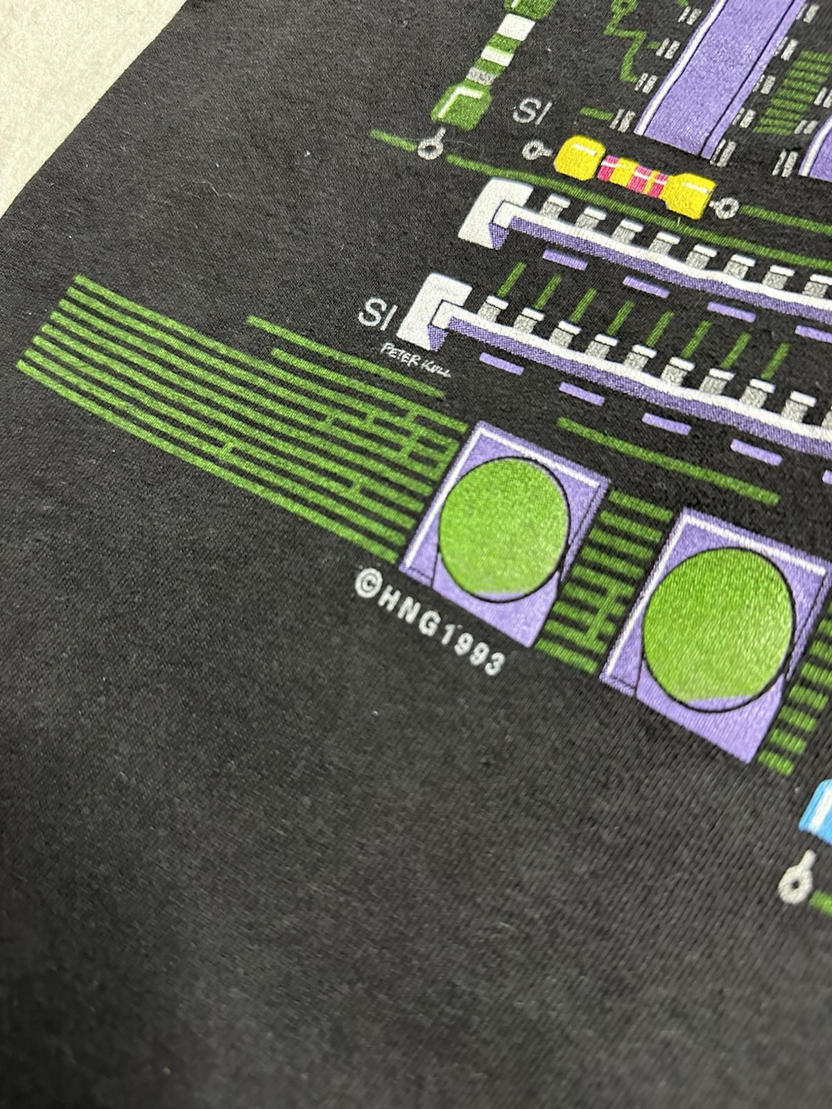 Discovery Channel CPU Motherboard Single Stitch Vintage T-Shirt 90s Med US gallery