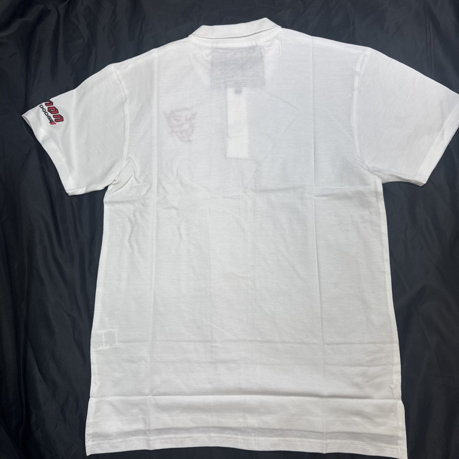 Demon Dodge White Polo Mens Automotive Shirt Embroidered Muscle Car Horsepower gallery