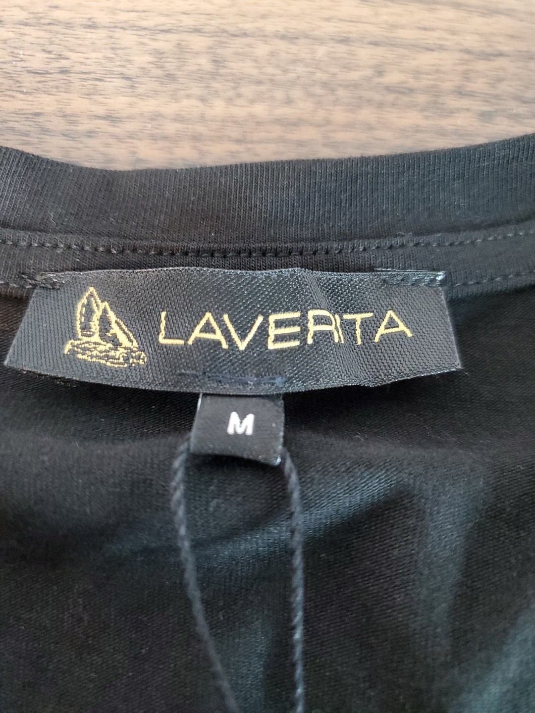 Laverita Men's Size Medium Designer Beaded Medalian Studded T-shirt Monogram gallery
