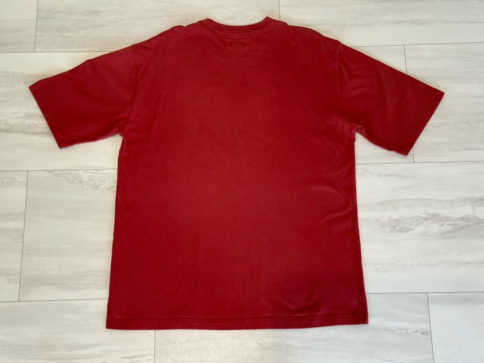 Vintage 90s Single Stitch GH Bass Boat Repairs Graphic Red T-Shirt Size M gallery
