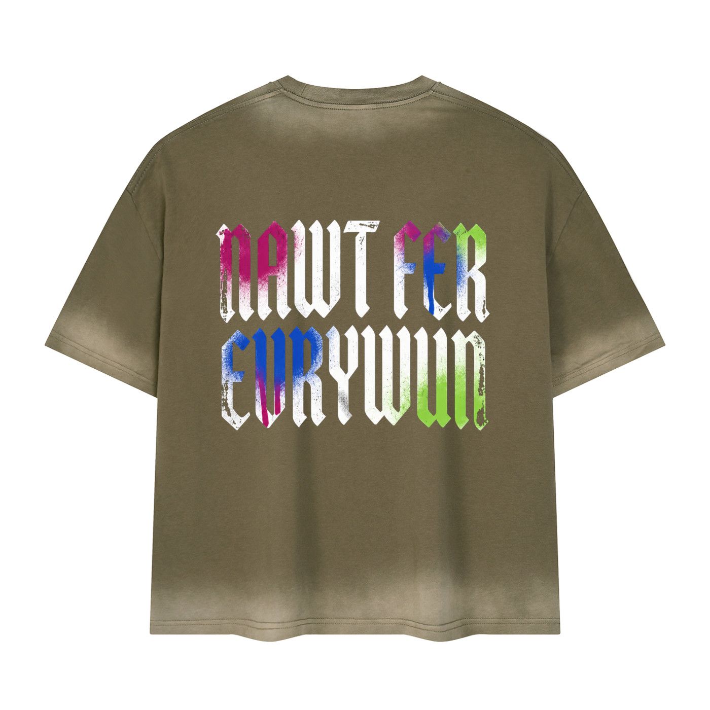 Rong Wurdz Vintage Wash Boxy T-Shirt Oversized Streetwear Graphic Tee gallery