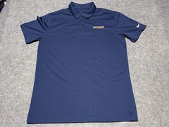 GENERAC Power Blue Medium Collared NIKE dri fit Swoosh employee polo Shirt