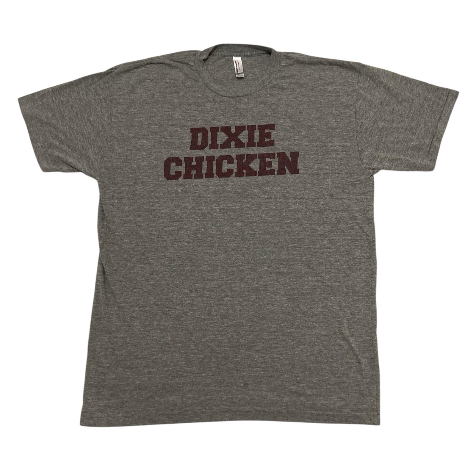 Dixie Chicken Northgate American Apparel Tri-Blend T-shirt XL Heather Gray