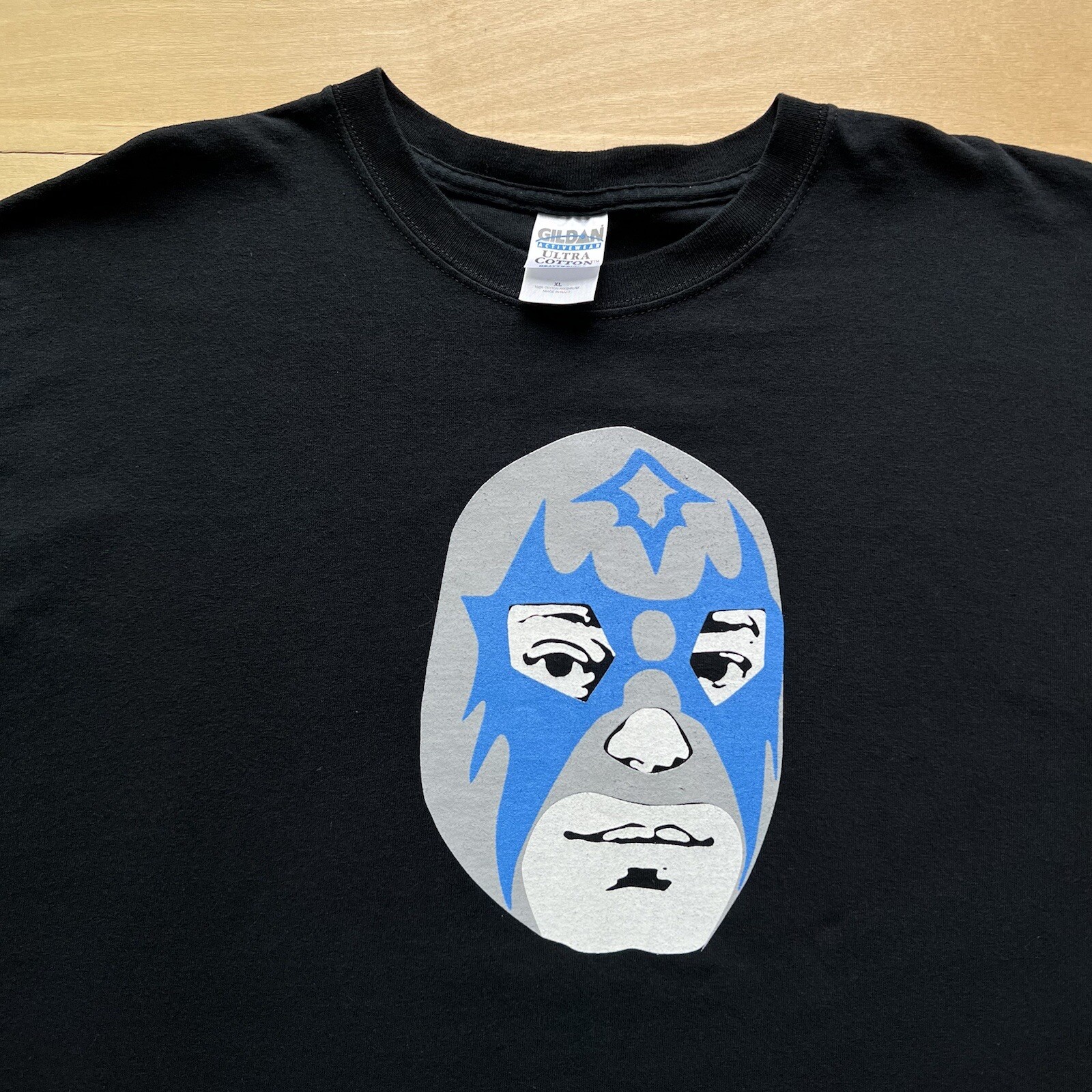 Danny Amis Luchador Shirt XL Black Blue Rock Band Atomic Records Daddy O Grande gallery