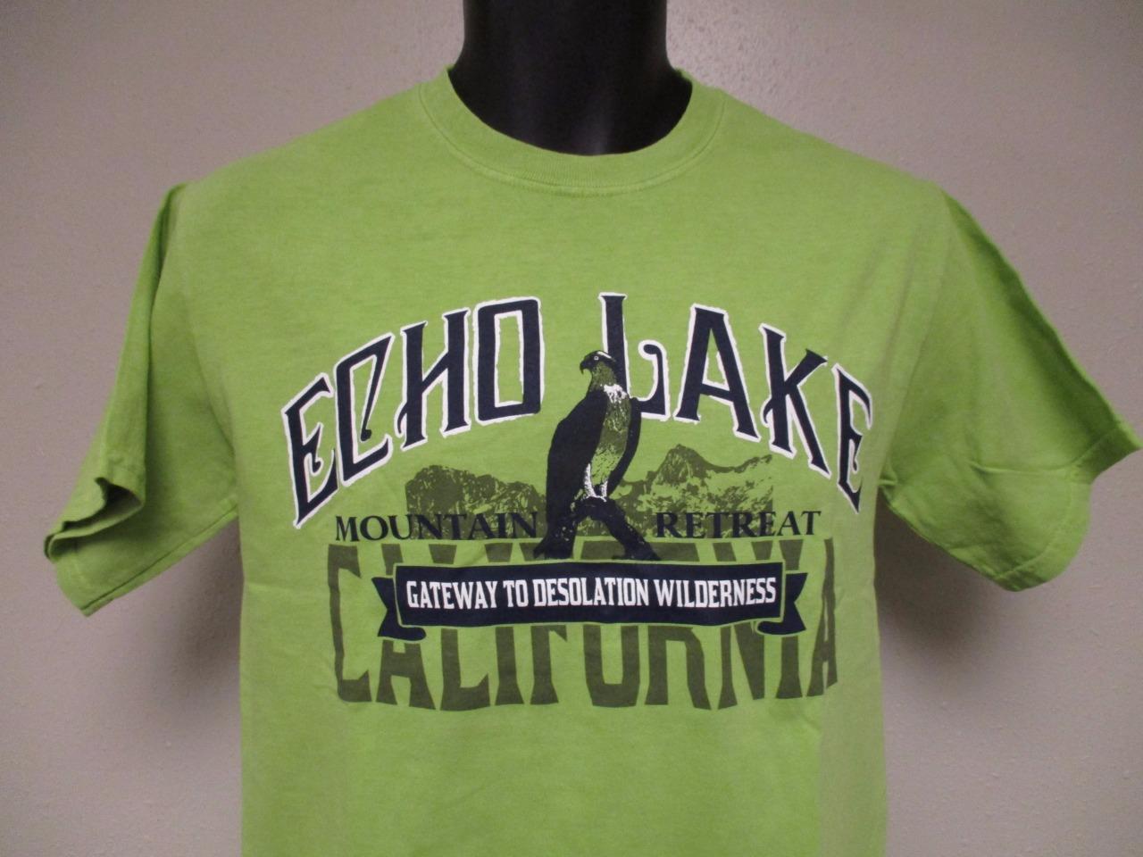 New-Echo Lake California Mountain Retreat Adult Mens Sizes S-M-L-XL-2XL Shirt gallery