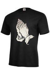 PRAYING HANDS T-SHIRT PRAYERS JESUS BLESSED SIZES S-5XL AND KIDS S6-8-XL18-20
