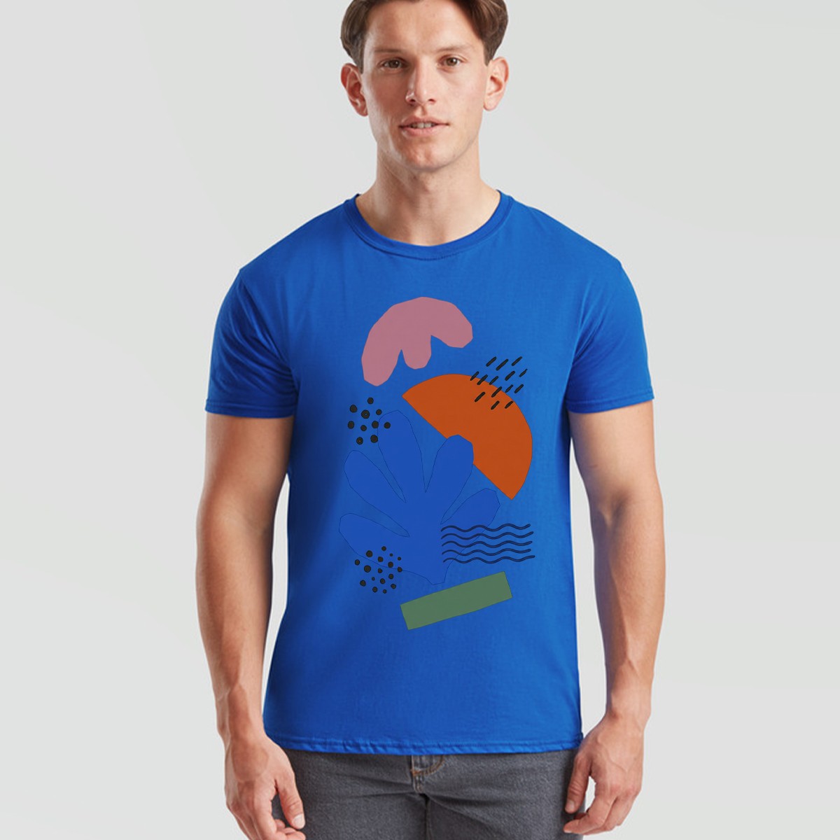 Modern Abstract Art Unisex T Shirt Abstract Shapes Graphic Tee For Art Lovers gallery
