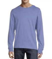 George Men’s Blue Long Sleeve Cotton Stretch Crew Neck T-Shirt Size M (38-40)