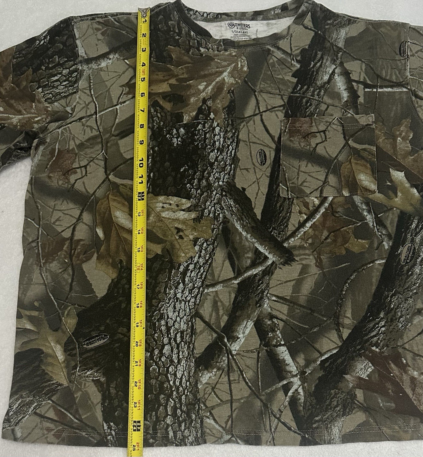 Outfitters Ridge Men’s L Camouflage Pocket Cotton T-Shirt RN 15897 (033) gallery