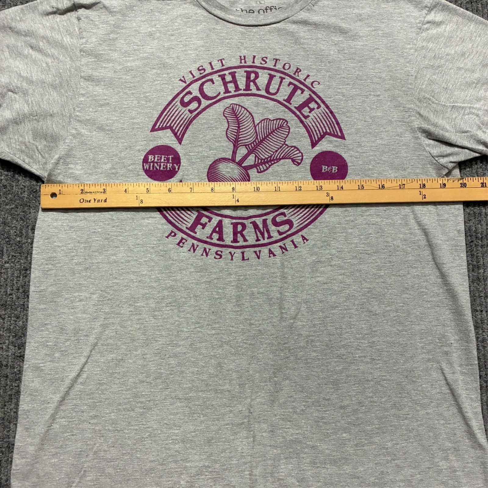 The Office Ripple Junction Mens Graphic T-Shirt L Gray Casual Short Sleeve gallery