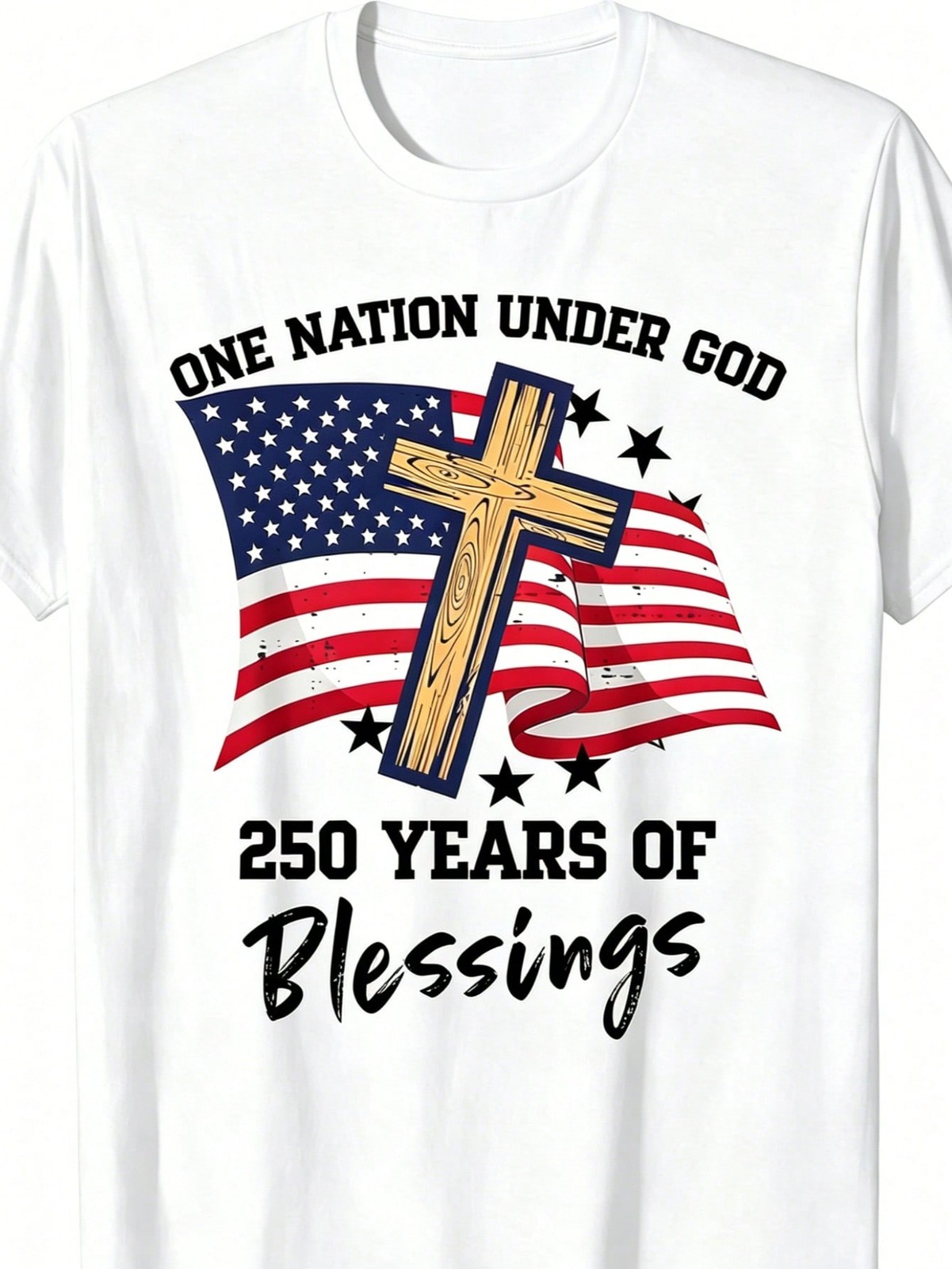 One Nation Under God 250 Years - 250th Anniversary Pure Cotton Unisex T-Shirts gallery