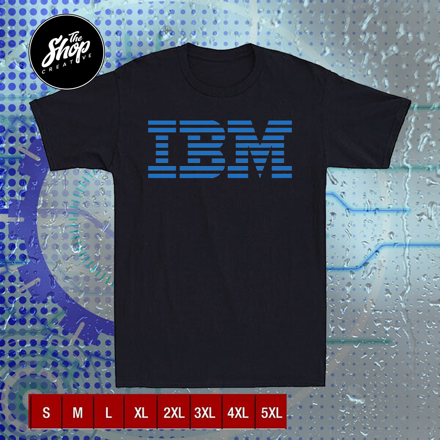 IBM International Business Machines Logo Funny USA Size S-5XL
