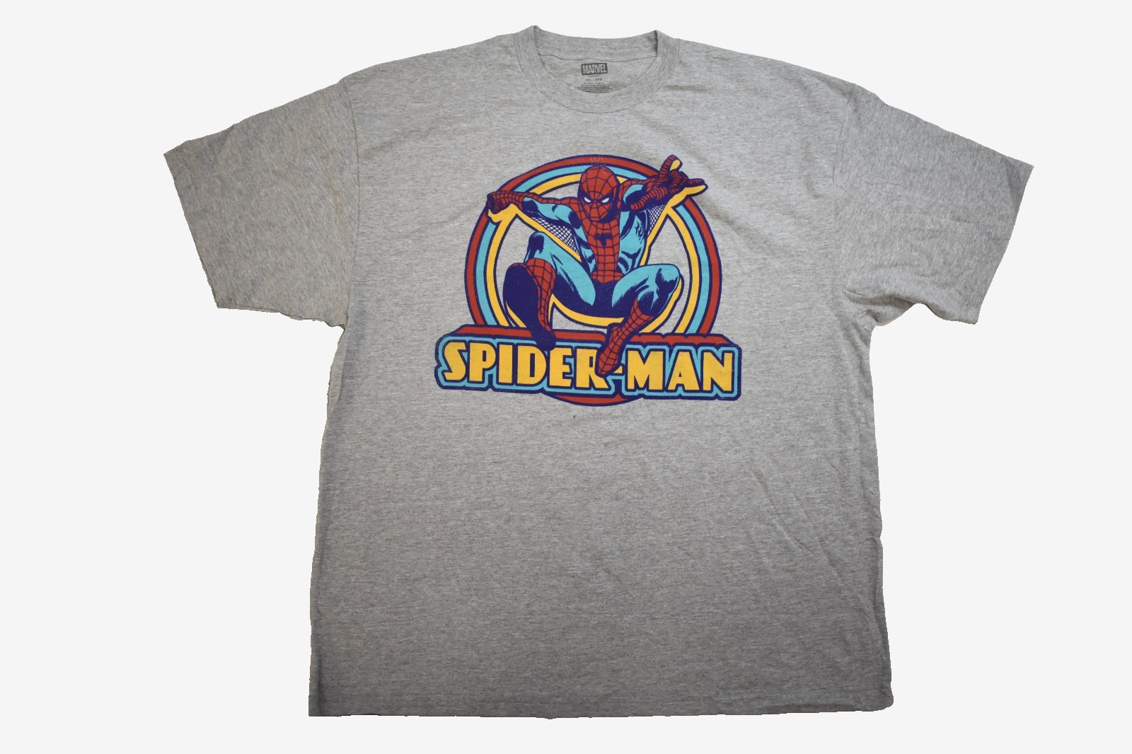 Marvel Spider-Man Mens Big & Tall Flying Spiderman Gray Shirt New LT-6XL gallery