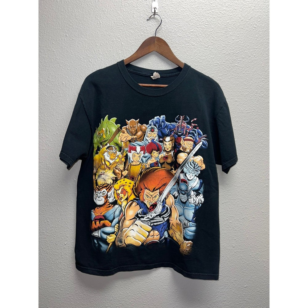 Vintage Thundercats Shirt Thunder Cats Characters Animated Series Tee Large