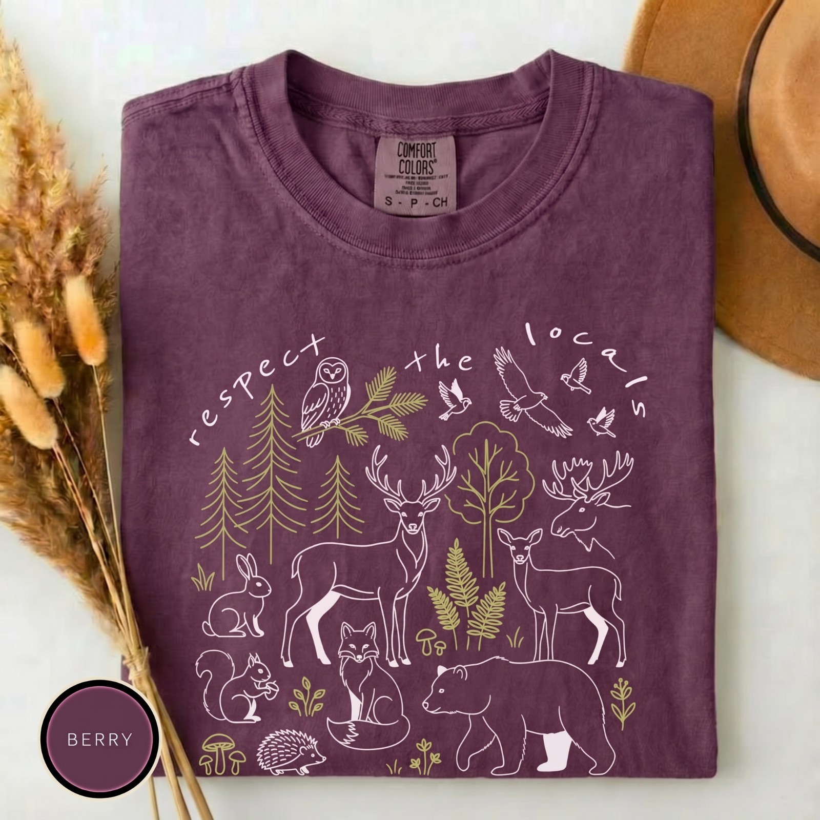 Comfort Colors Respect The Locals Shirt, National Park Tee, Camping T-Shirt gallery