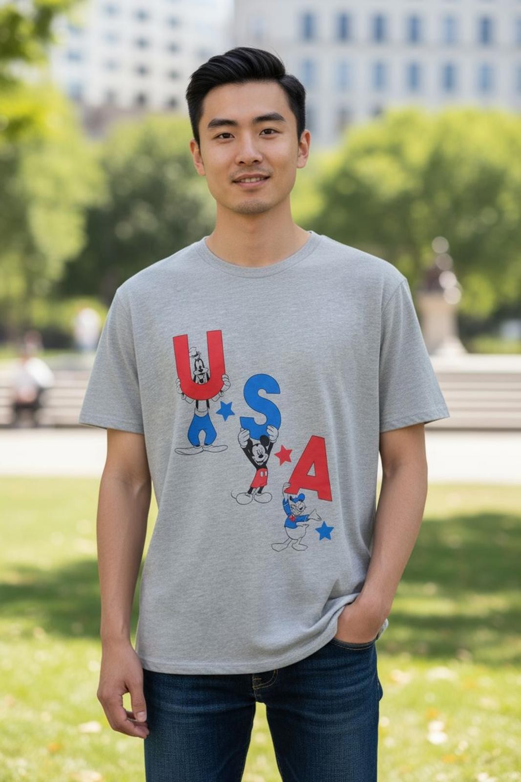 Disney USA Graphic T-Shirt for Men