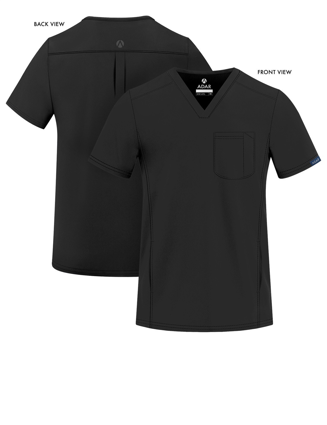 Adar Addition Scrubs For Men - Modern Multi Pocket V-Neck Scrub Top gallery